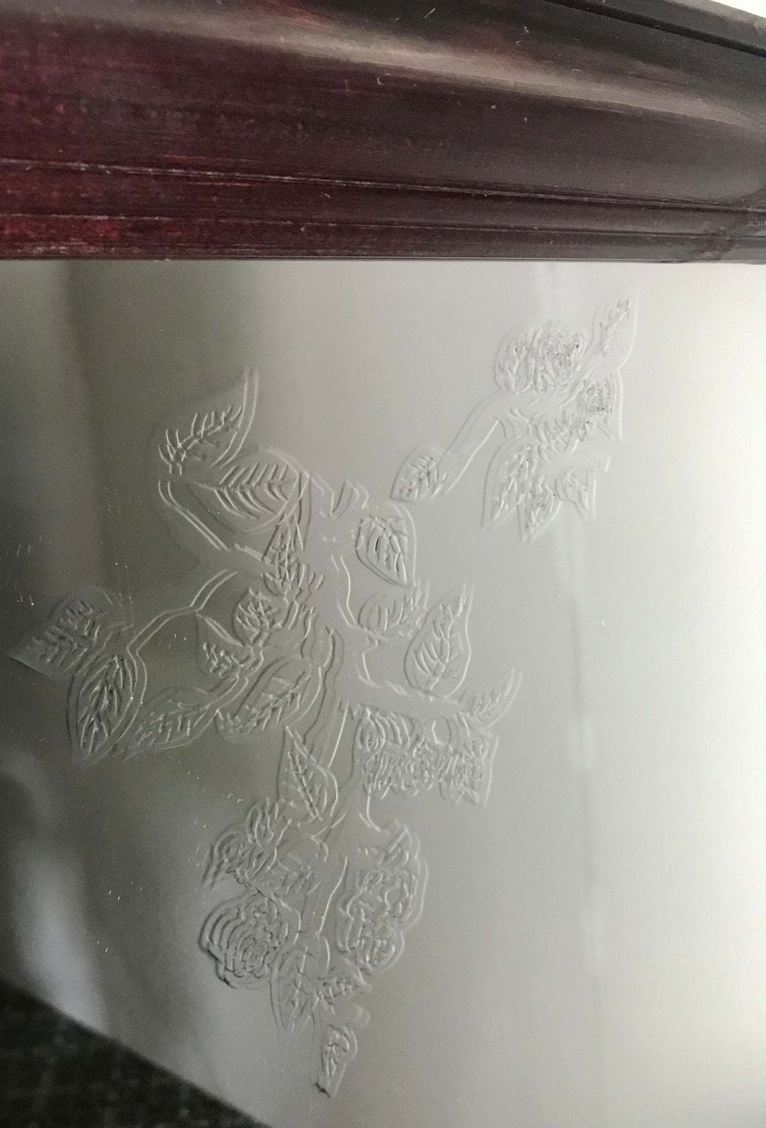 Beautiful Etched Mucha Designer Mirror Stylish Collectible Piece photo 220.0