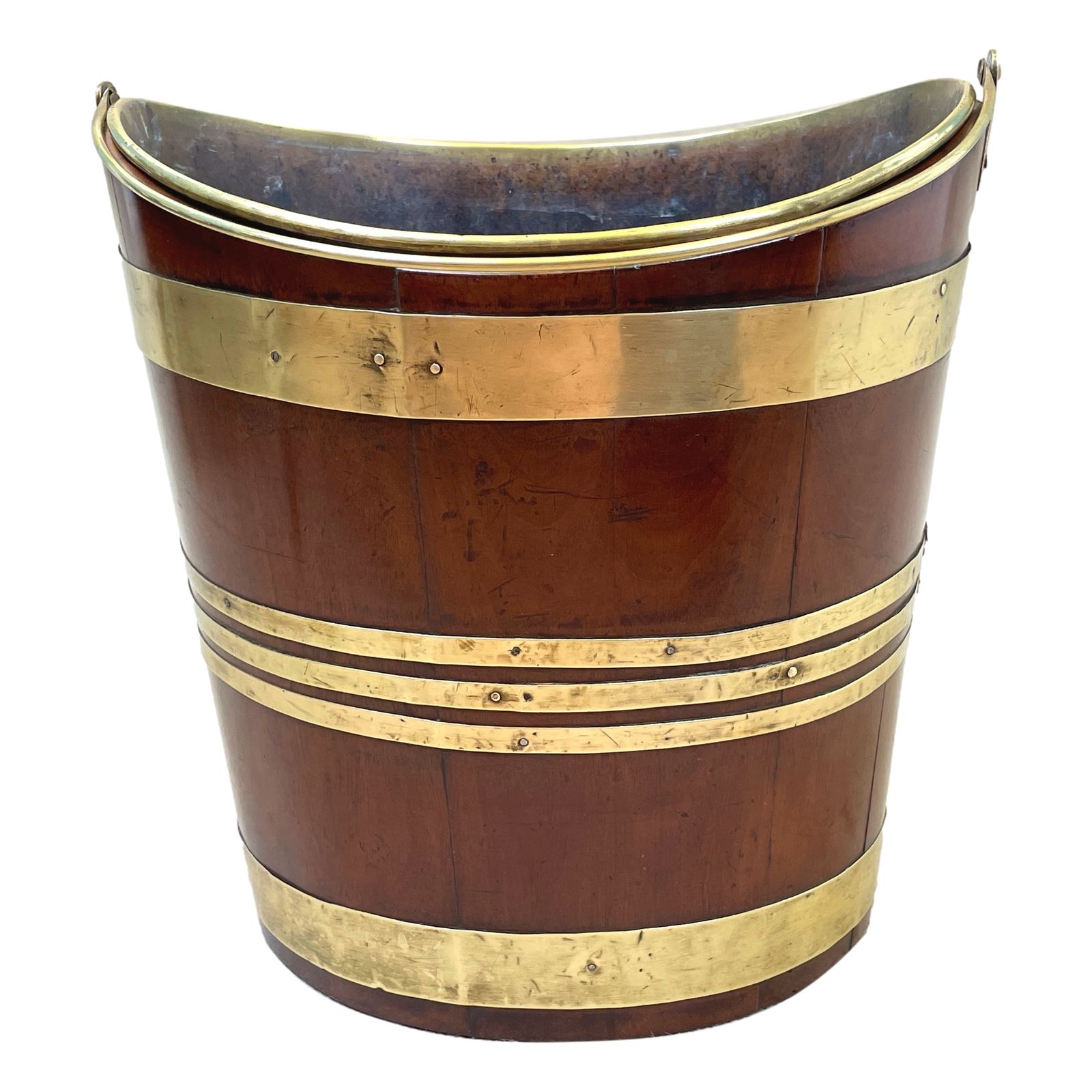 Georgian Mahogany & Brass Bucket (England, Circa 1770) photo 1595.0