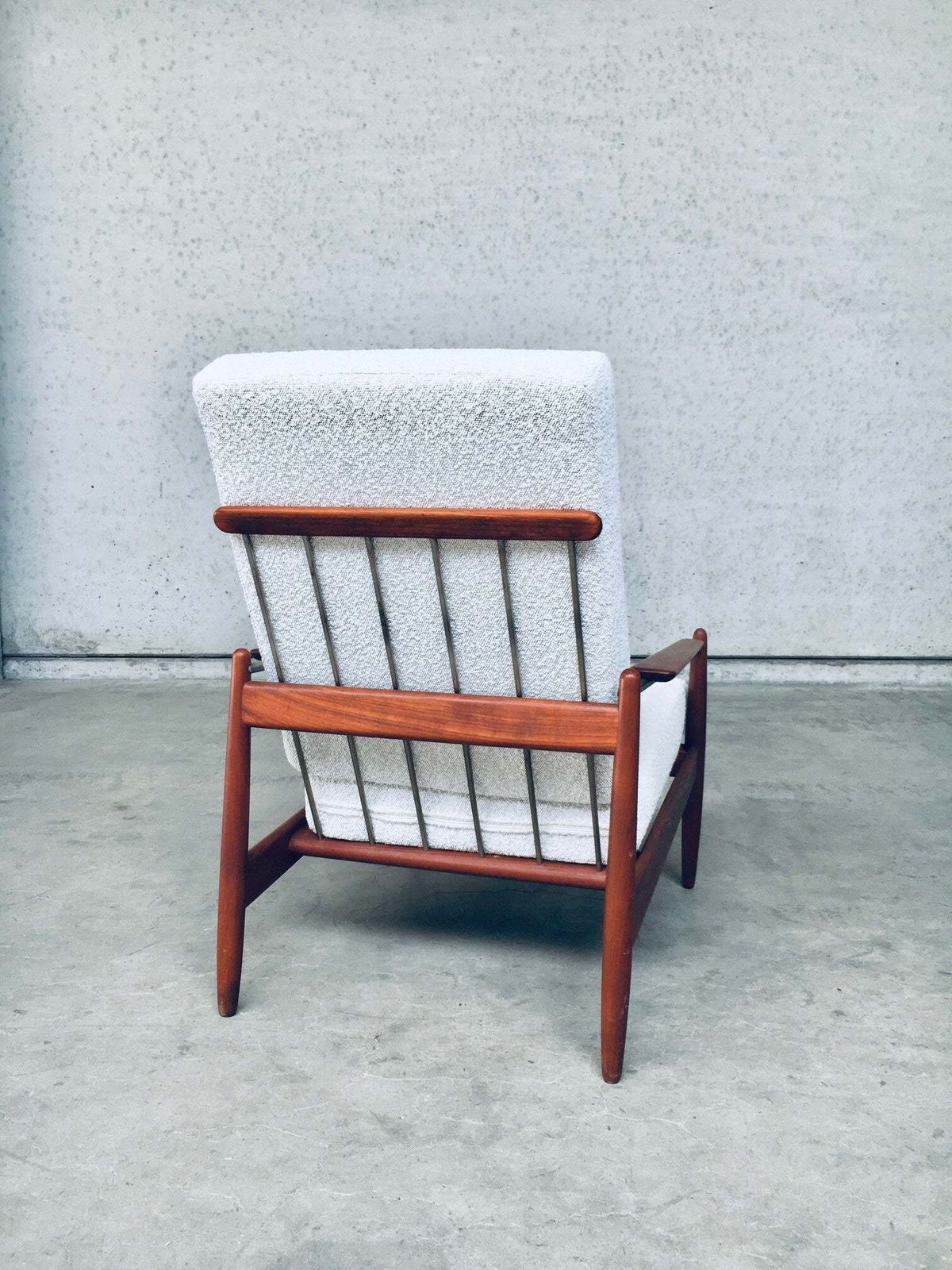 photo furniture Midcentury Modern Scandinavian Design Armchair Fauteuil, Denmark 1960's