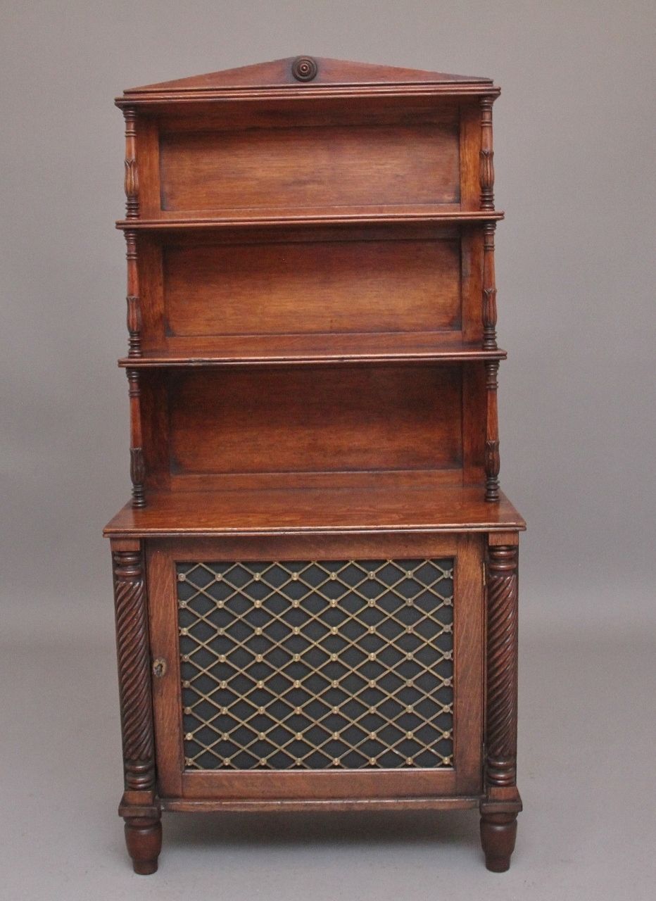 Early 19th Century Oak Bookcase Cabinet photo furniture