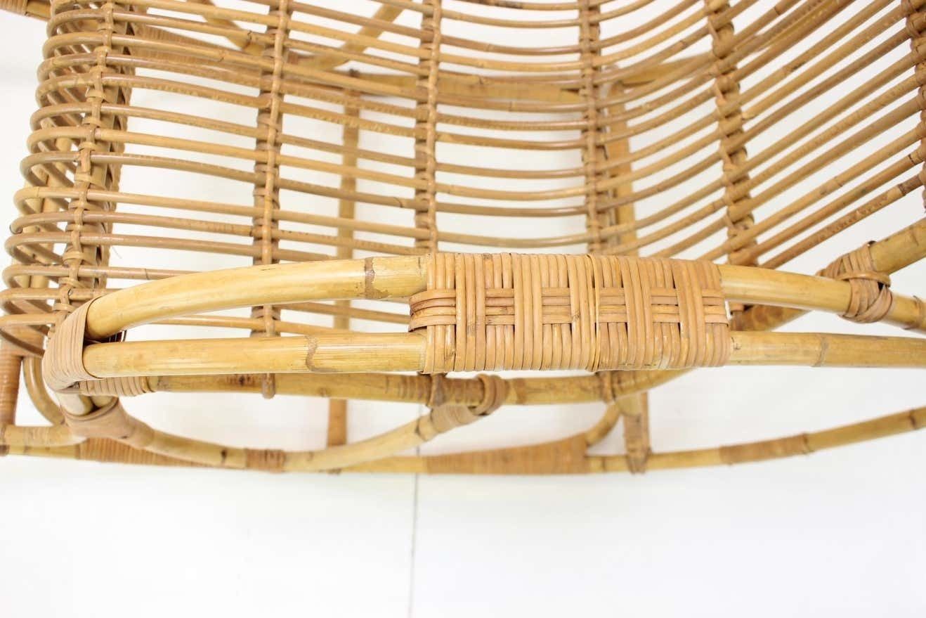 Mid Century Rattan Rocking Chairs, 1960's photo buy