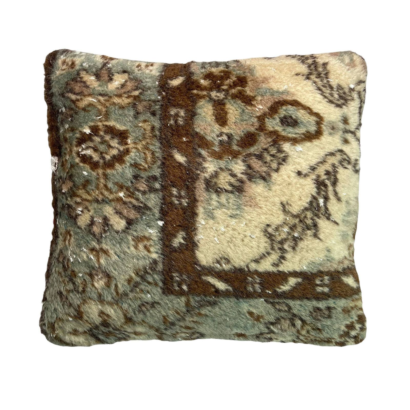 18'' X 18'' Vintage Handgemaakte Tapijtkussenhoes, 45 X 45 Cm Decoratieve Tapijtkussenhoes, Grote Vintage Turkse Tapijtkussenhoes photo 54.0
