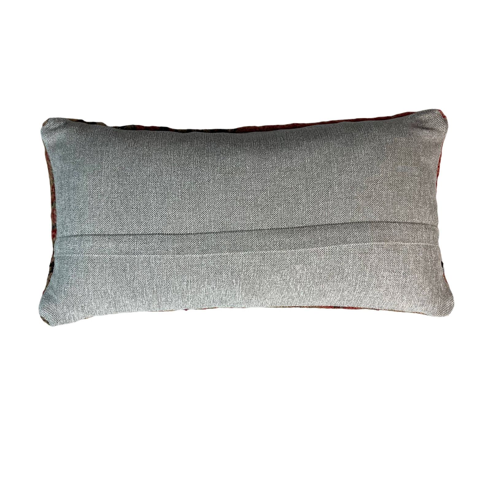 12'' X 24'' Vintage Hand Made Rug Cushion Cover, 30 X 60 Cm Decorative Rug Pillow Cover, Large Vintage Turkish Rug Cushion Cover photo furniture