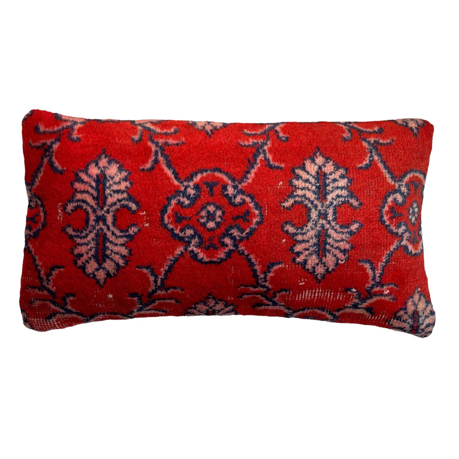 Vintage Hand Made Rug Cushion Cover, 30 X 60 Cm Decorative Rug Pillow Cover, Large Vintage Turkish Rug Cushion Cover photo buy