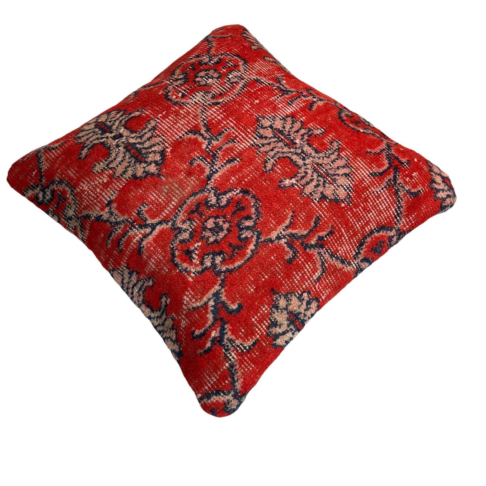 18'' X 18'' Vintage Handgemaakte Tapijtkussenhoes, 45 X 45 Cm Decoratieve Tapijtkussenhoes, Grote Vintage Turkse Tapijtkussenhoes photo 65.0