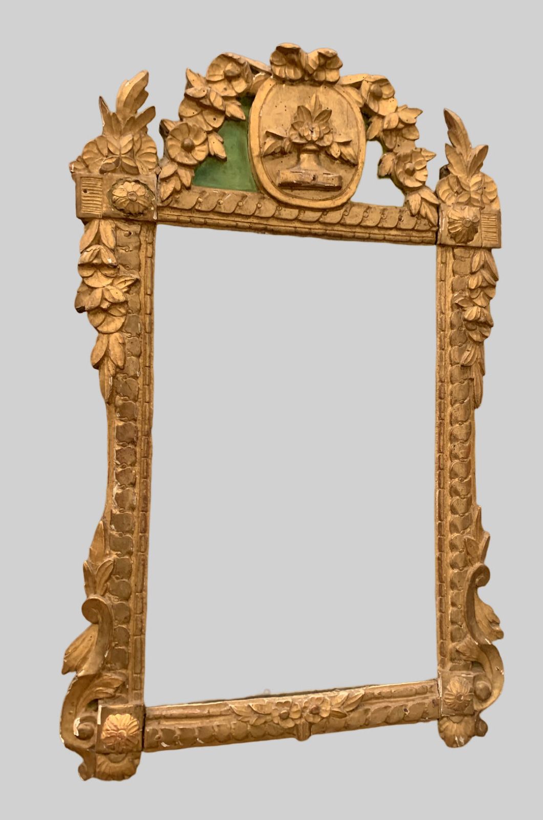 Louis XVI Period Mirror In Gilded Wood, 18th Century photo Home Decor