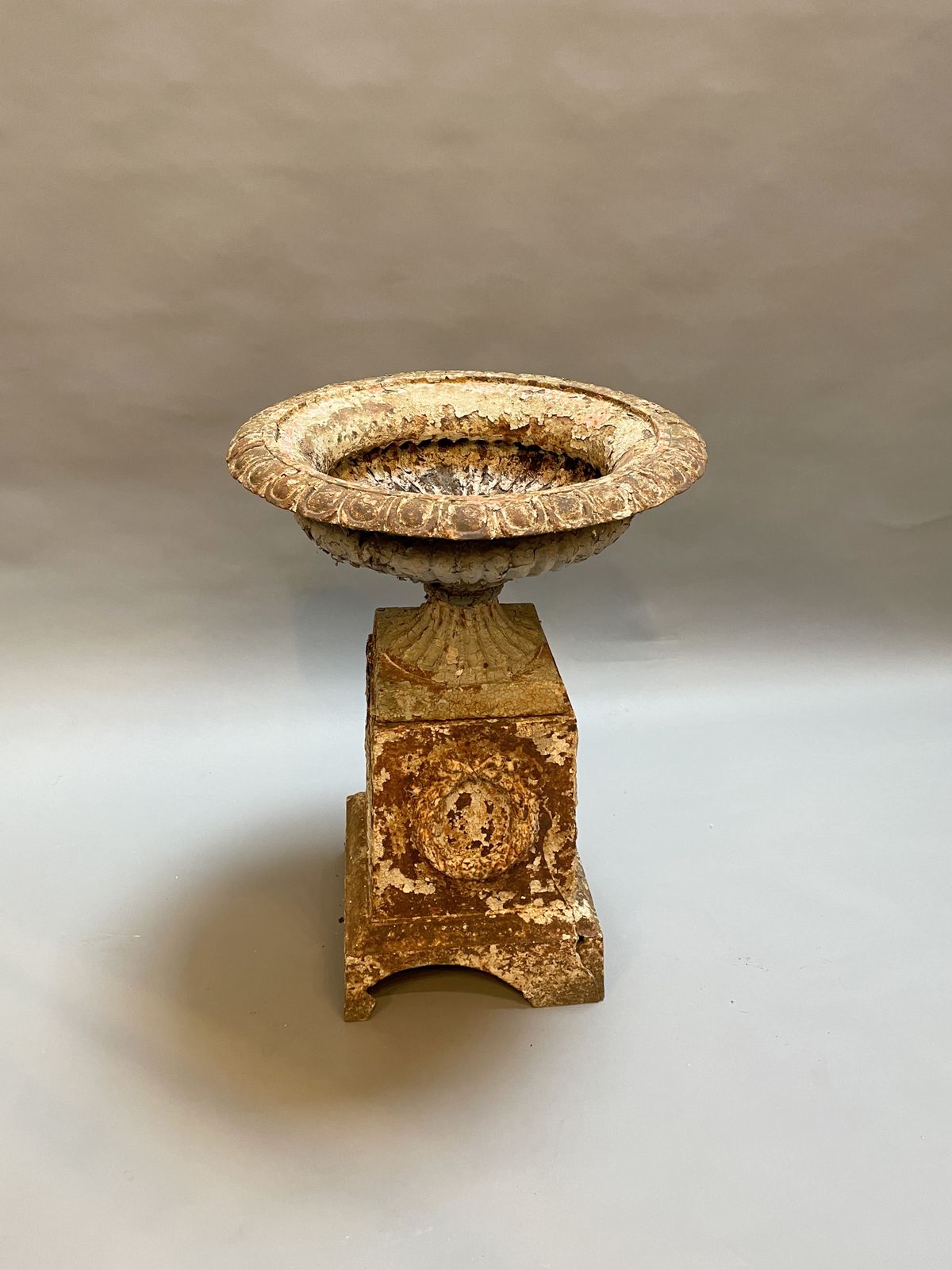 Victorian Cast Iron Garden Urn photo for sale