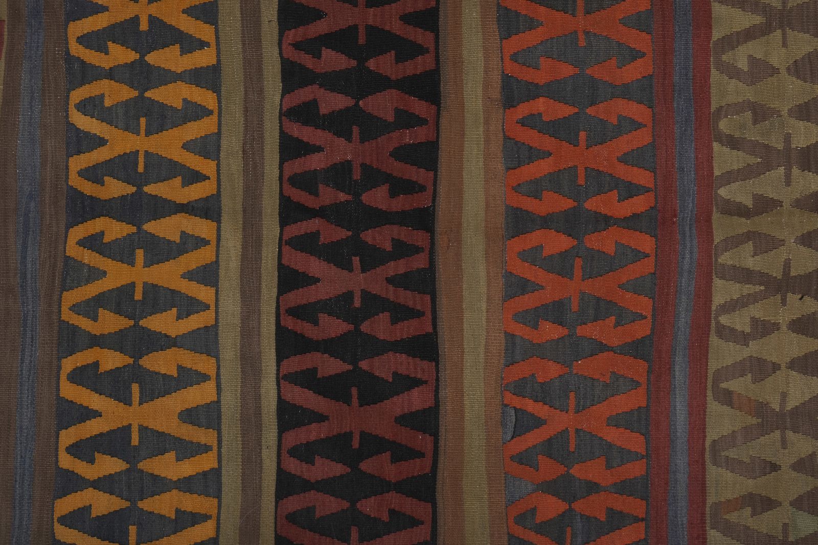 photo for sale Vintage Turks Konya Kilim Vloerkleed 4'11'' X 10'1''