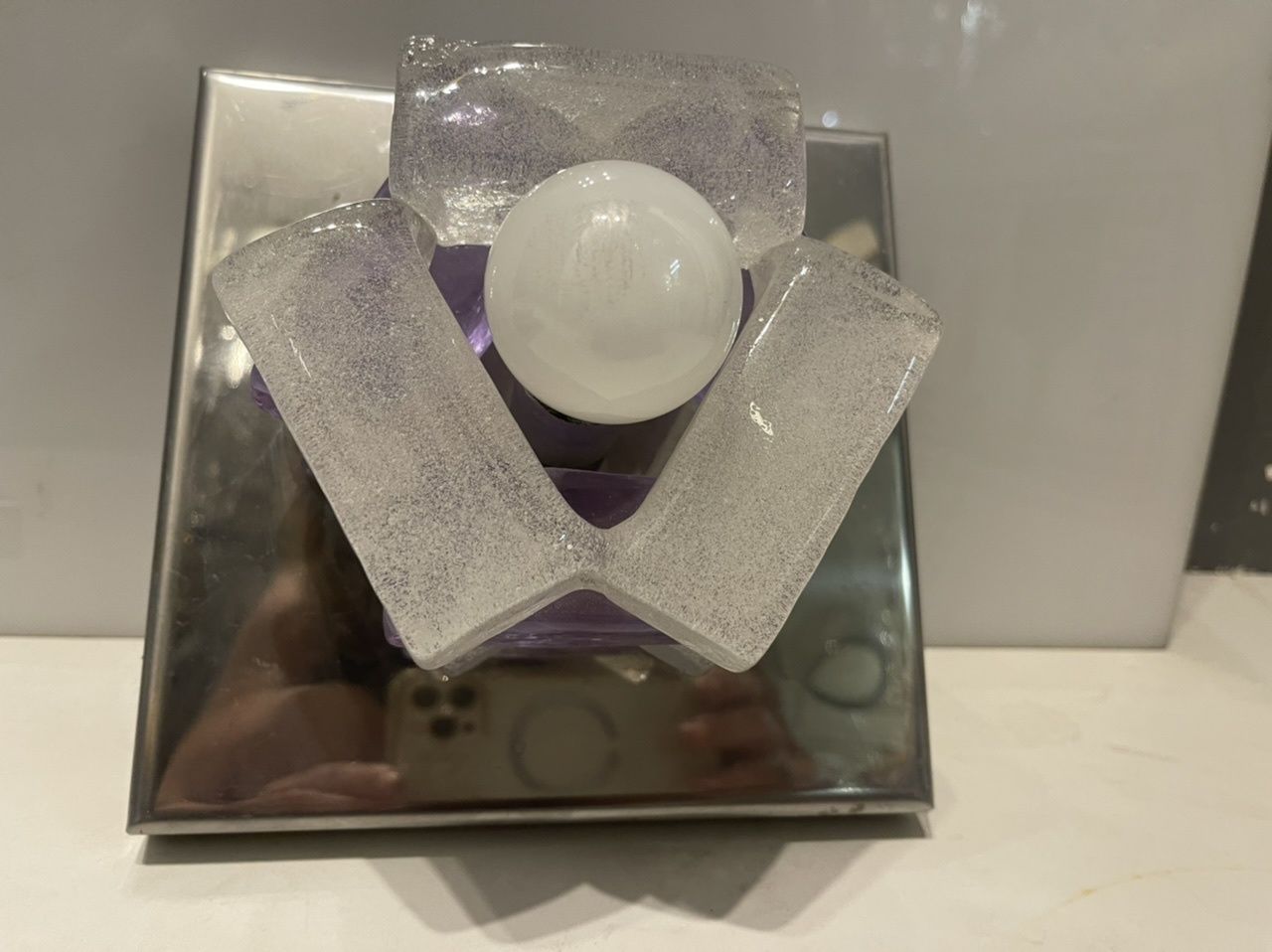Iconic Murano Glass Sconces By Albano Poli For Poliarte 1970’s photo for sale