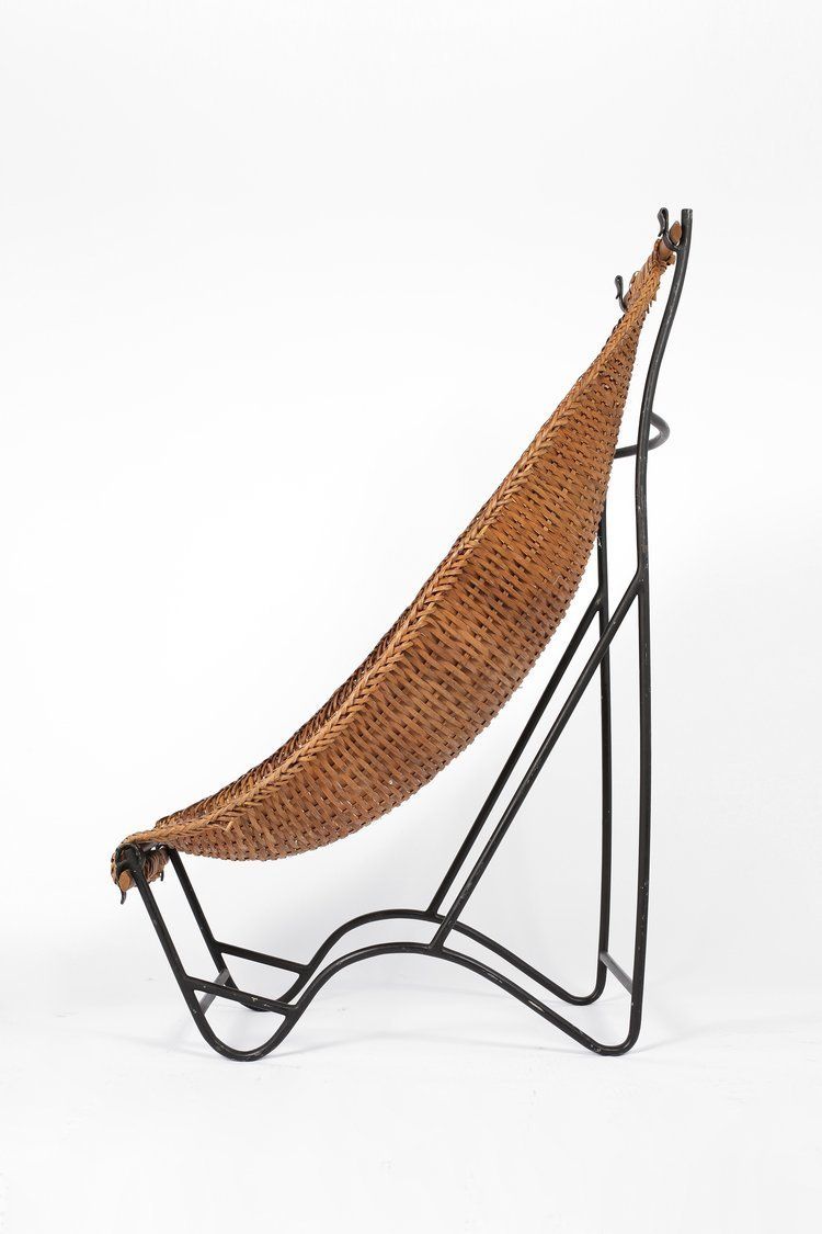 1960s Suspended Rattan Lounge Chair photo furniture