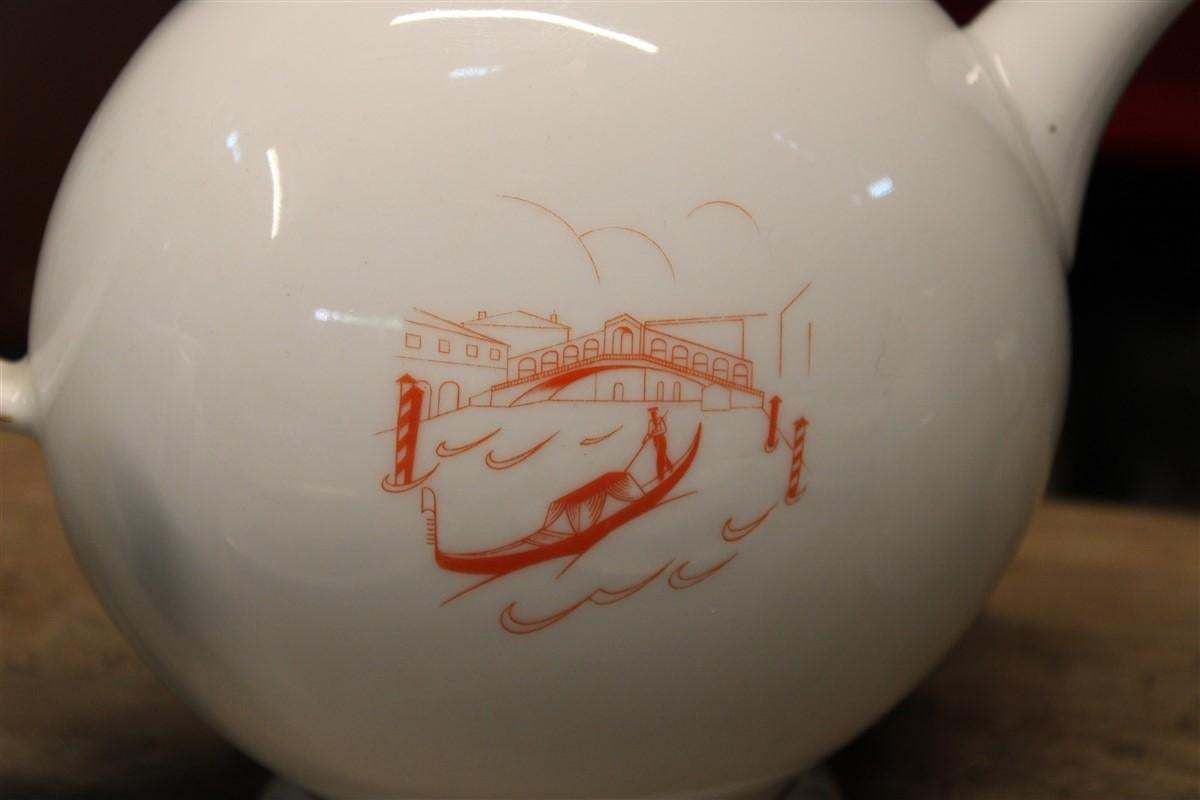 Italian Tea Service Guido Andlovitz Italy 1940s With Venice And Gondolas Laveno photo buy