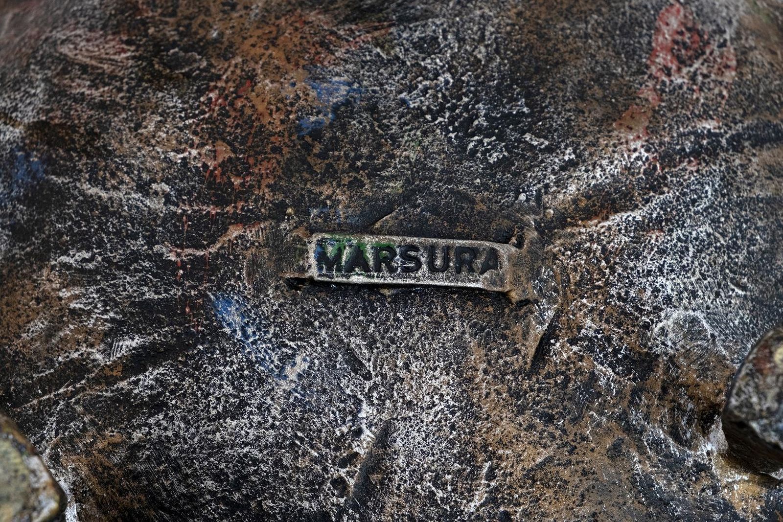 Salvino Marsura Brutalist Forged Iron Centerpieces, 1970s photo vintage