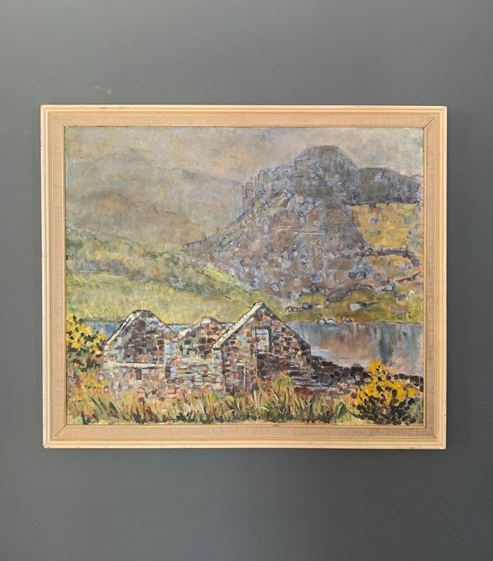 Landscape Oil Painting On Canvas By S Harding photo 174.98