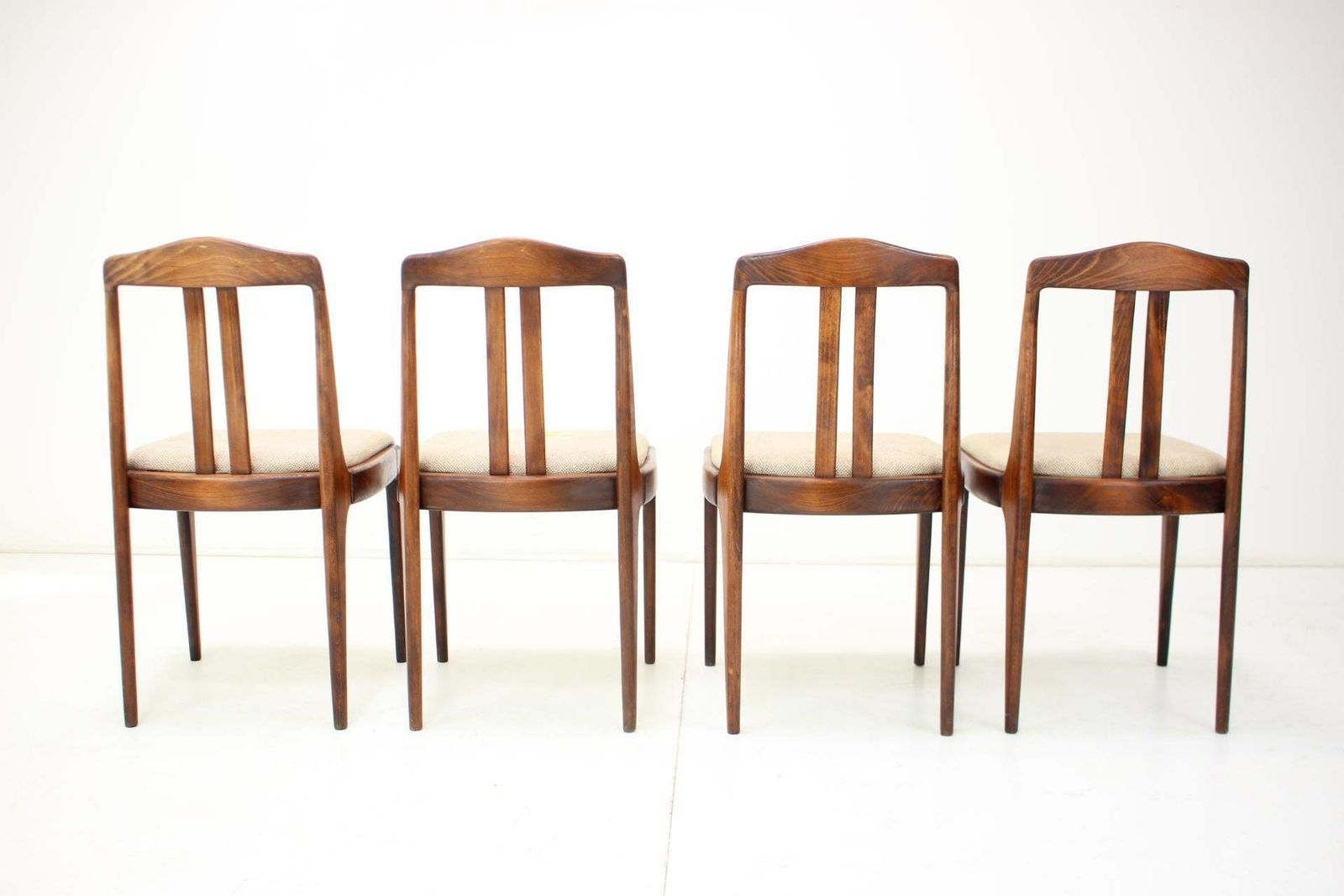 1970s Set Of Four Dining Chairs By Drevotvar Czechoslovakia photo 766.0