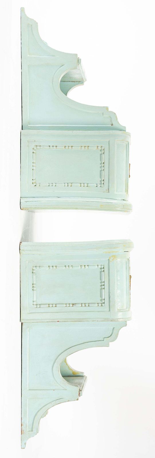 Pair Of Wall Consoles With Embroidery photo for sale