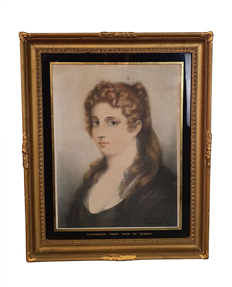 A Lovely Quality 19th Century Giltwood Framed Aquatint Print
