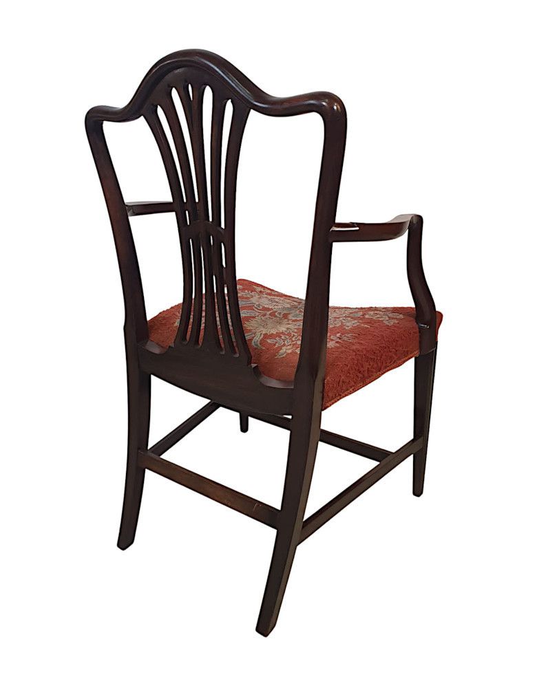A Very Fine Set Of Ten Early 1900's Dining Chairs photo 7674.6222