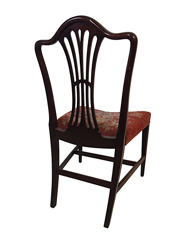 A Very Fine Set Of Ten Early 1900's Dining Chairs photo vintage