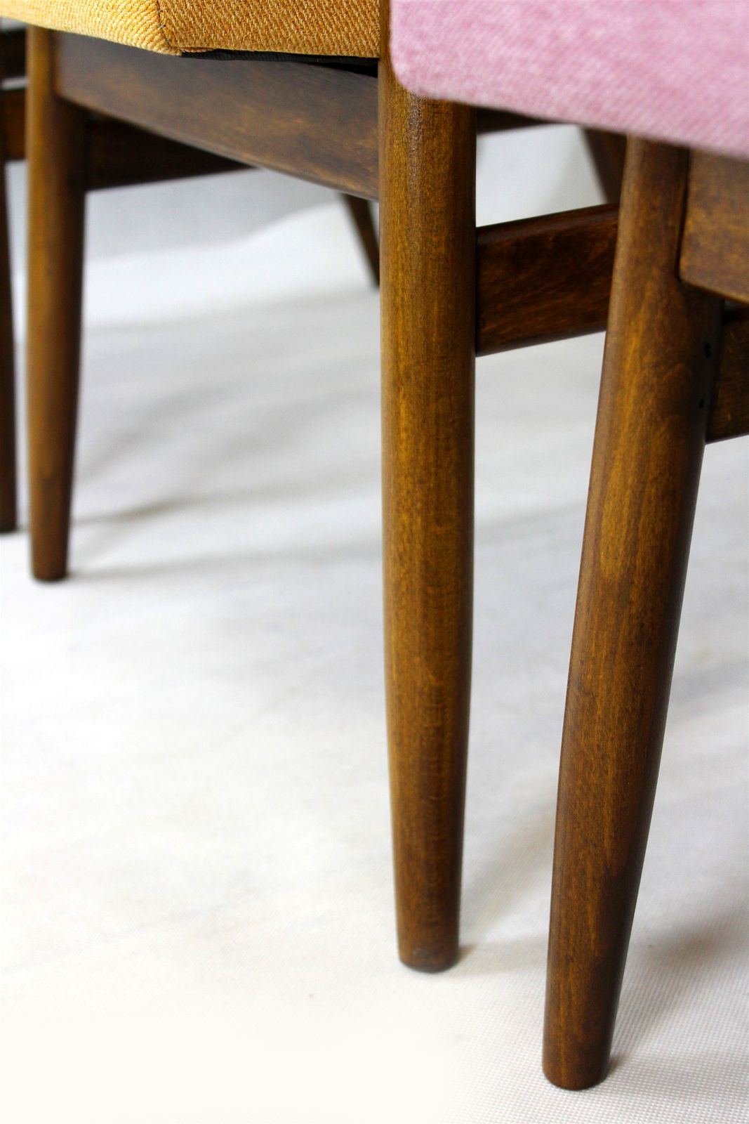 Restored Beech Chairs From Zamojskie Fabryki Mebli, 1960s, Set Of 4 photo vinterior