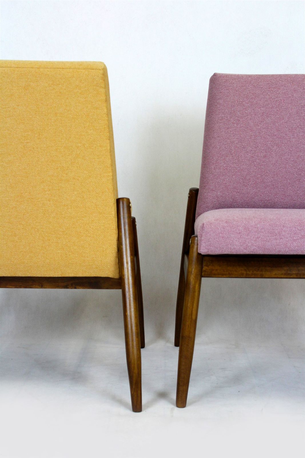 photo for sale Restored Beech Chairs From Zamojskie Fabryki Mebli, 1960s, Set Of 4