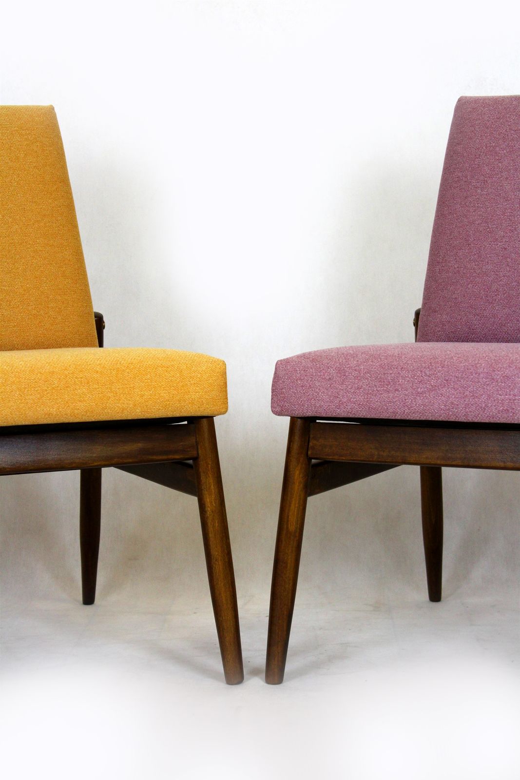 Furniture Restored Beech Chairs From Zamojskie Fabryki Mebli, 1960s, Set Of 4 photo