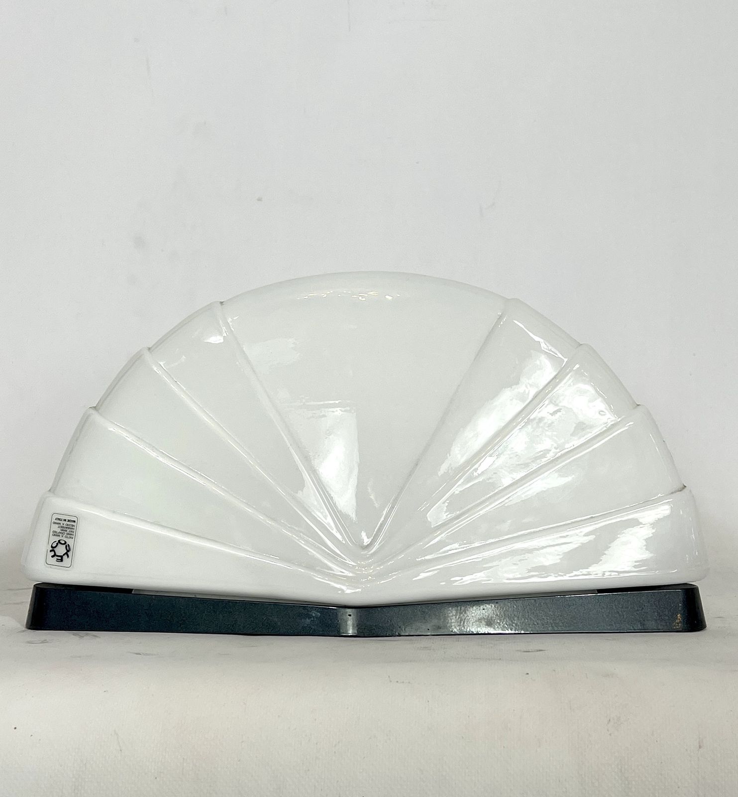 Paolo Nava For Leucos, Mid Century Modern Glass Table Lamp Model Flores