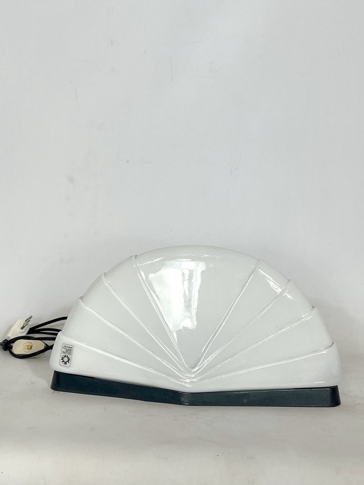 Lighting Paolo Nava For Leucos, Mid Century Modern Glass Table Lamp Model Flores photo