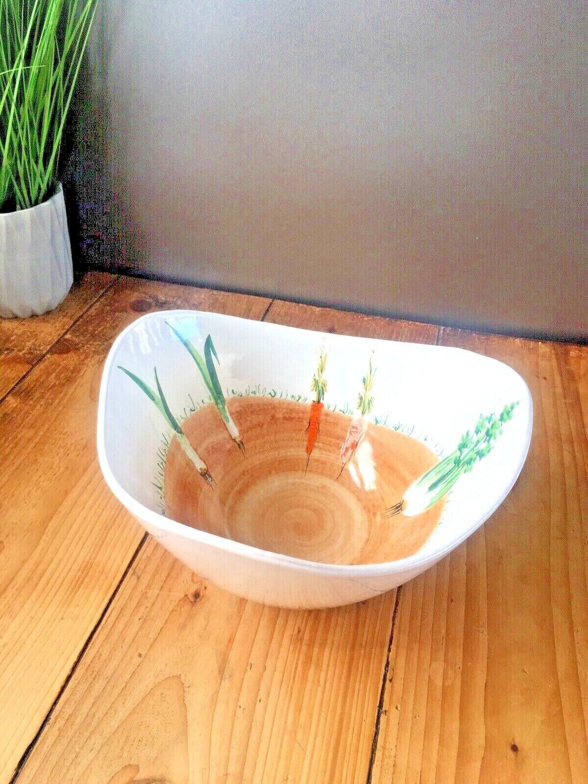 55.0 Mid Century 70's Italian Pottery Salad Veg Pasta Bowl Retro Modern Italy 3751 photo