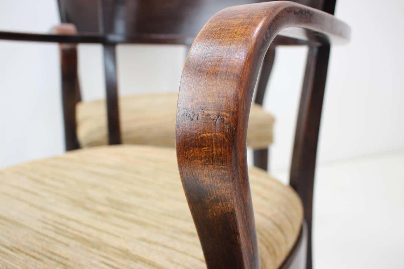 photo vinterior Rare Set Of Four Catalog Chairs H 224 By Jindřich Halabala 1930s, Czechoslovakia
