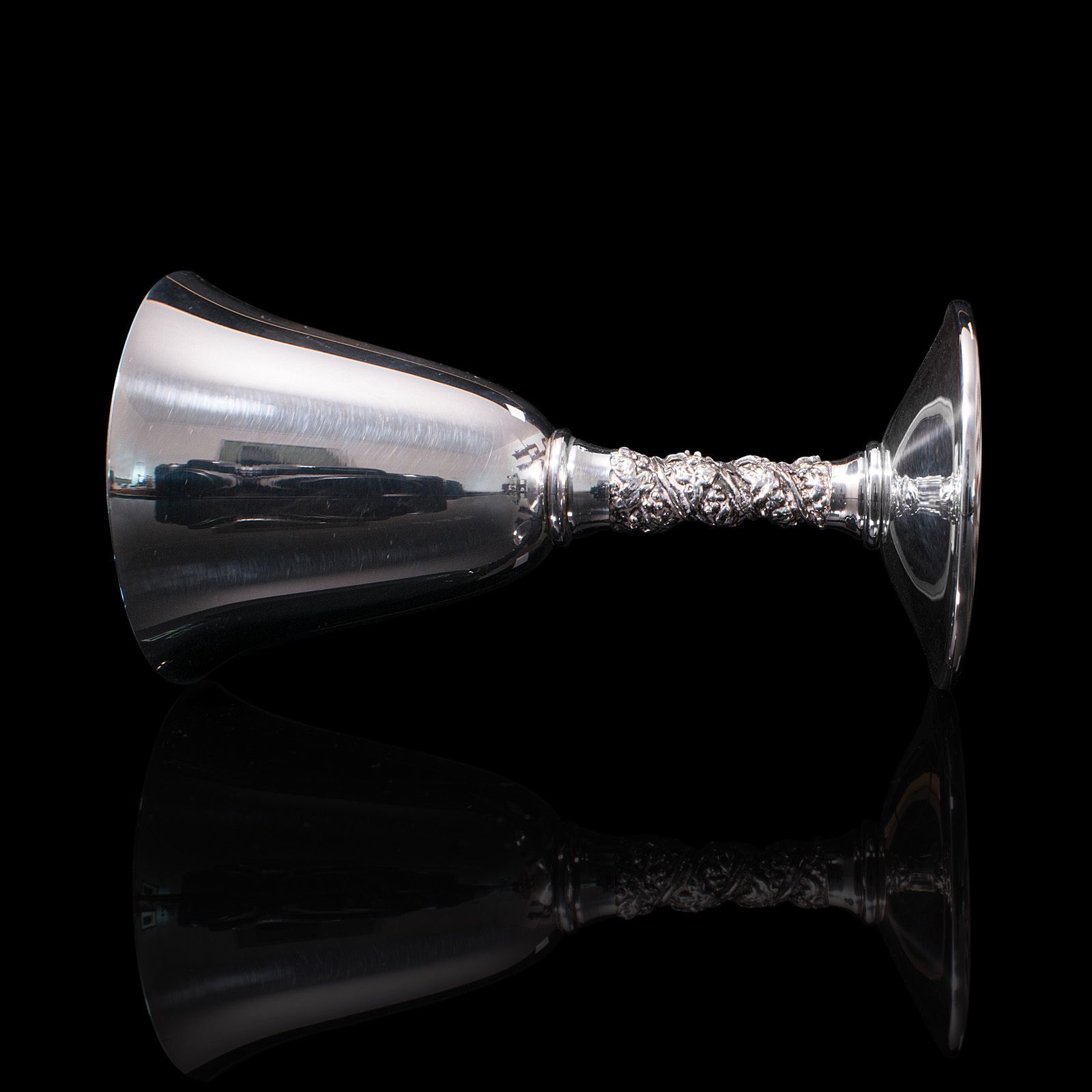 Set Of 6 Vintage Sherry Goblets, Spanish, Silver Plate, Celebration Liqueur Tot photo 495.0