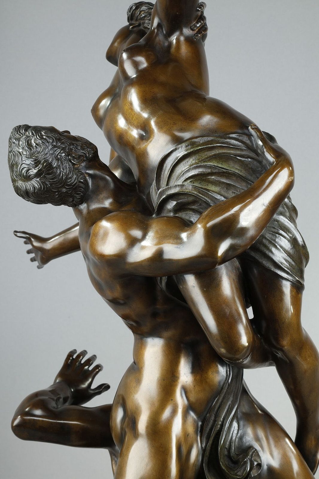 photo vintage Very Important Bronze "Abduction Of A Sabine Woman" After Jean De Bologne, 19th Century