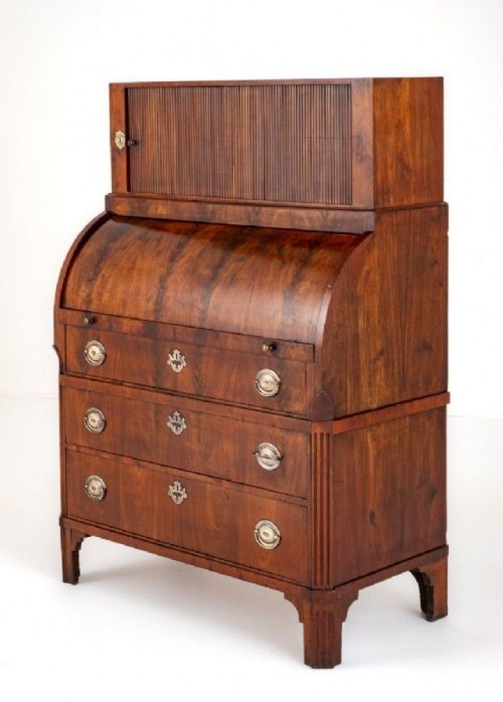 Regency Cylinder Desk Mahogany Furniture 19th Century photo furniture