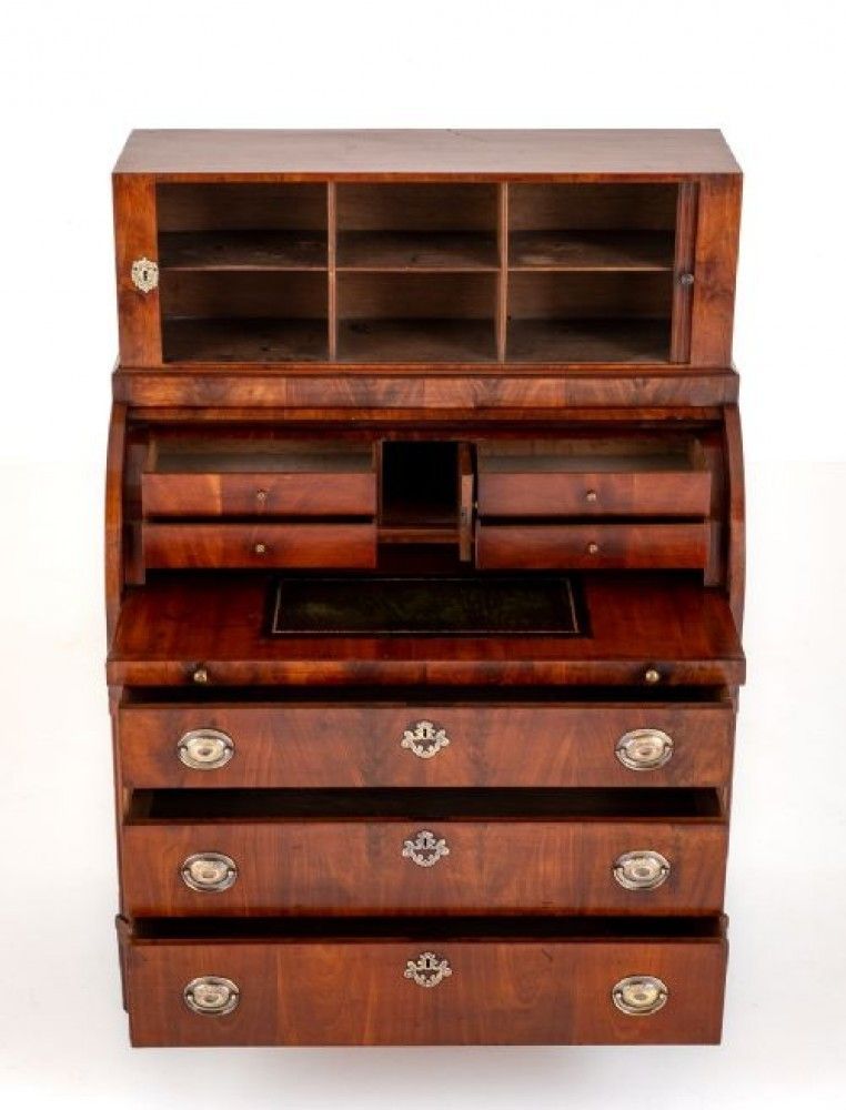 Regency Cylinder Desk Mahogany Furniture 19th Century photo 2450.0