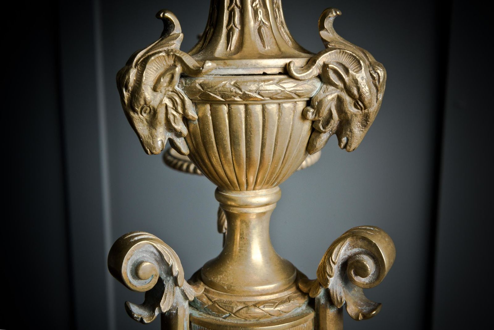 Pair Of Napoleon III French Brass Candle Sticks photo vintage