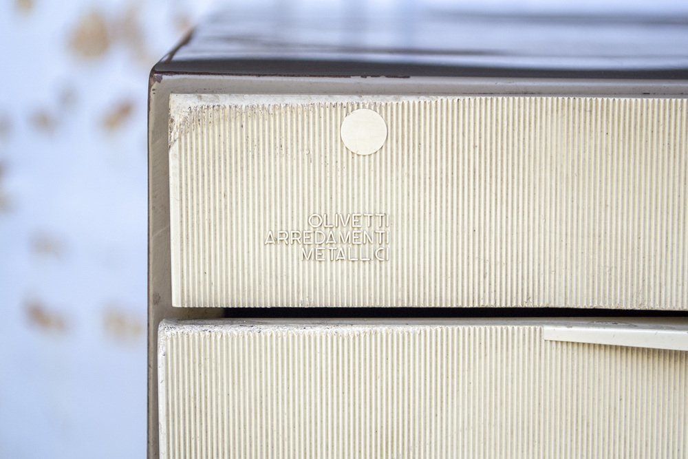 Arco Series Bureau Met Lade Van Bbpr Voor Olivetti Synthesis, Ca. Jaren 1960 photo vinterior
