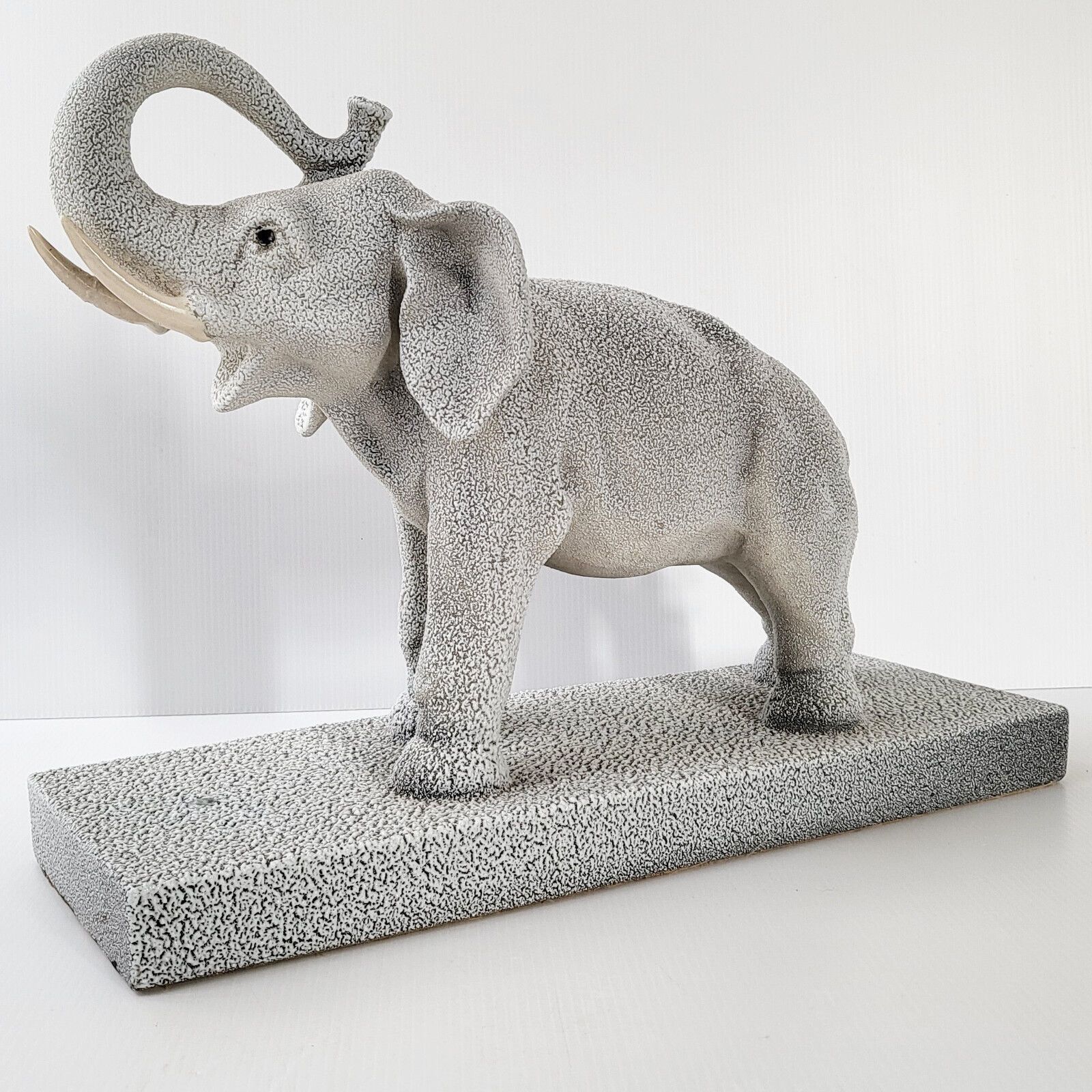 Important Vintage Elephant 1960 In Sevres Ceramic Pearl Crispee 60s 1960s photo furniture
