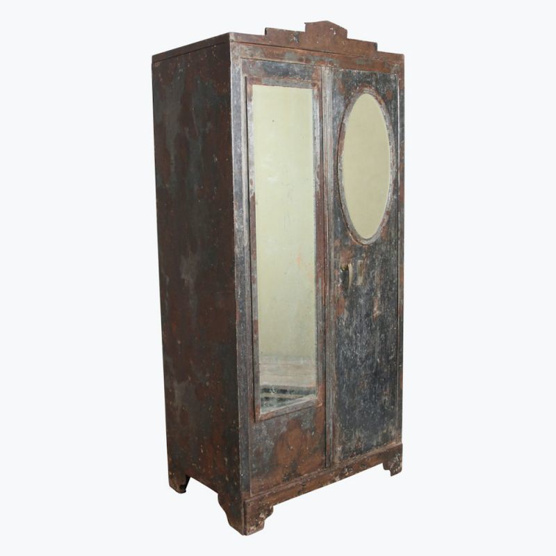Antique Wardrobe With Bank Safe Box