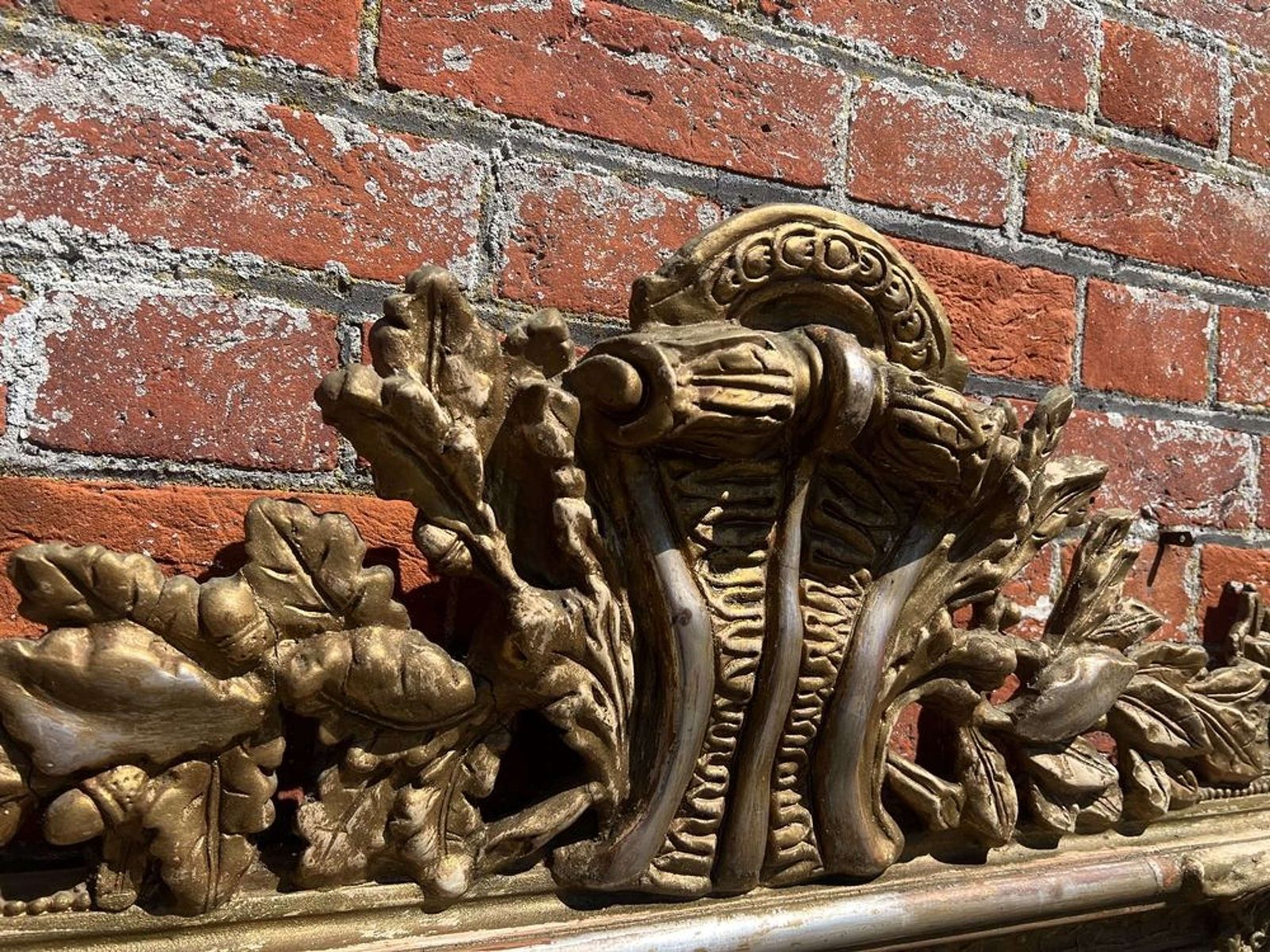 An Exceptional Large Antique Italian 19th C Silver/Gilt Mirror. photo vinterior