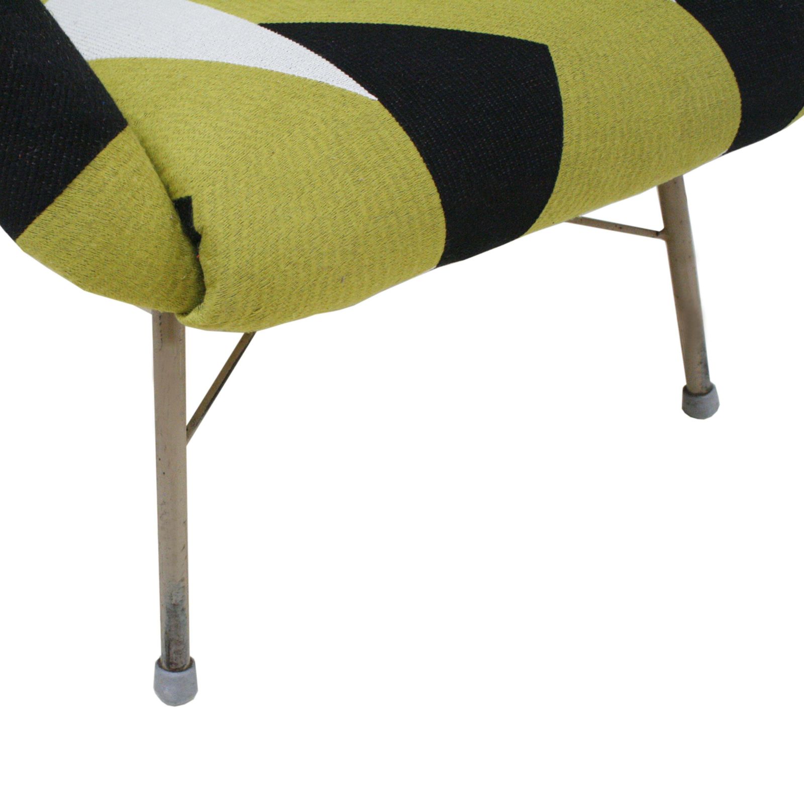 Miroslav Navratil's Mid Century Armchair Geometric Fabric, Czech Republic photo vinterior