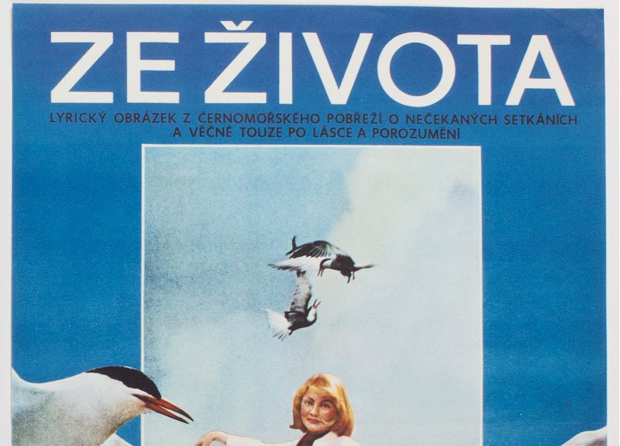 Original Film Poster, Life On Holidays, Alexej Jaroš, 1981, Genuine Czech Vintage Print photo for sale