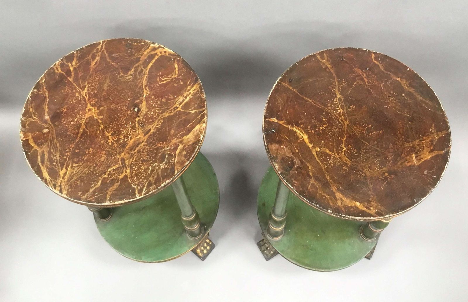 Impressive C19th Pair Of Painted Swedish Occasional Tables / Stands photo 5280.0