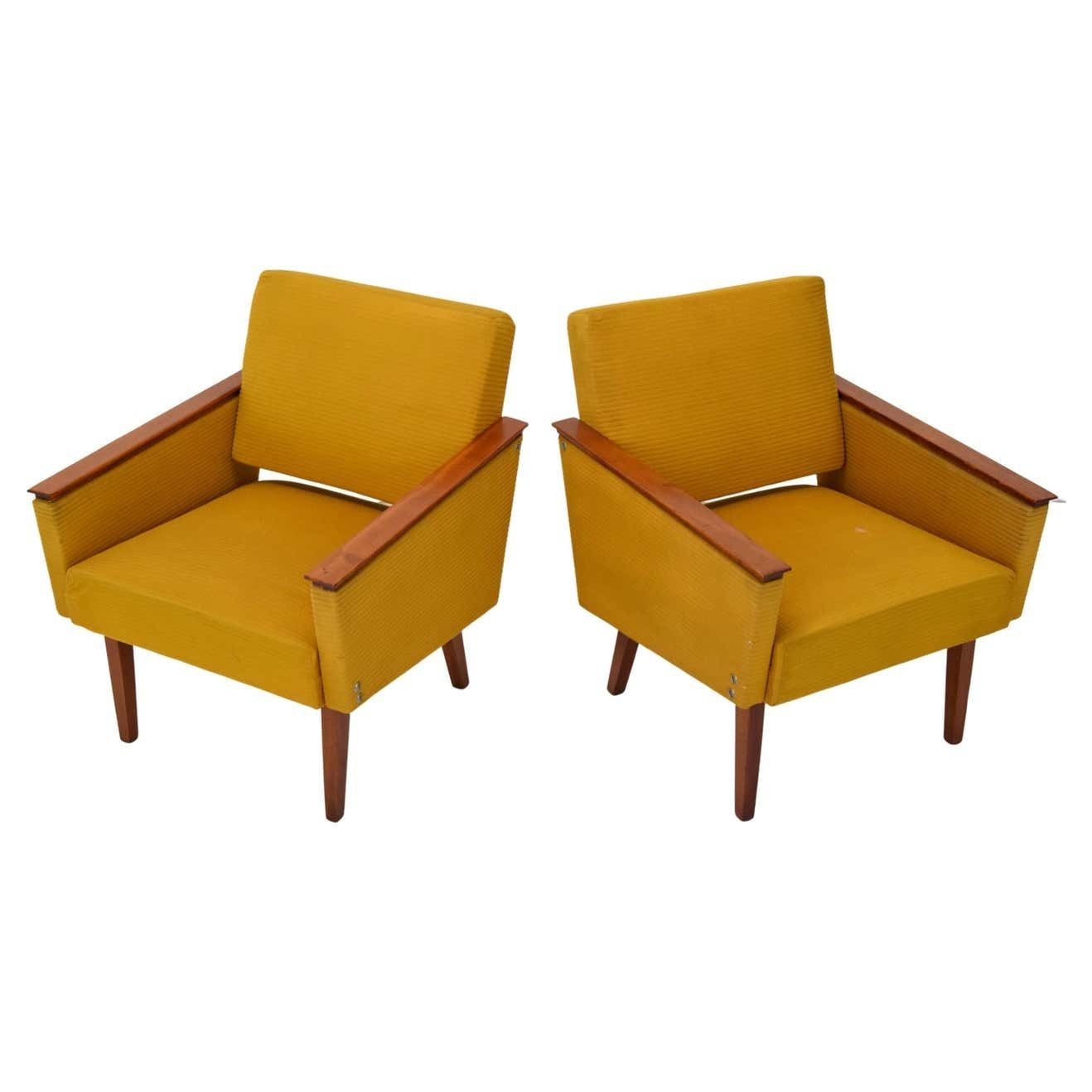 Set Of Two Armchairs Czechoslovakia,1960's