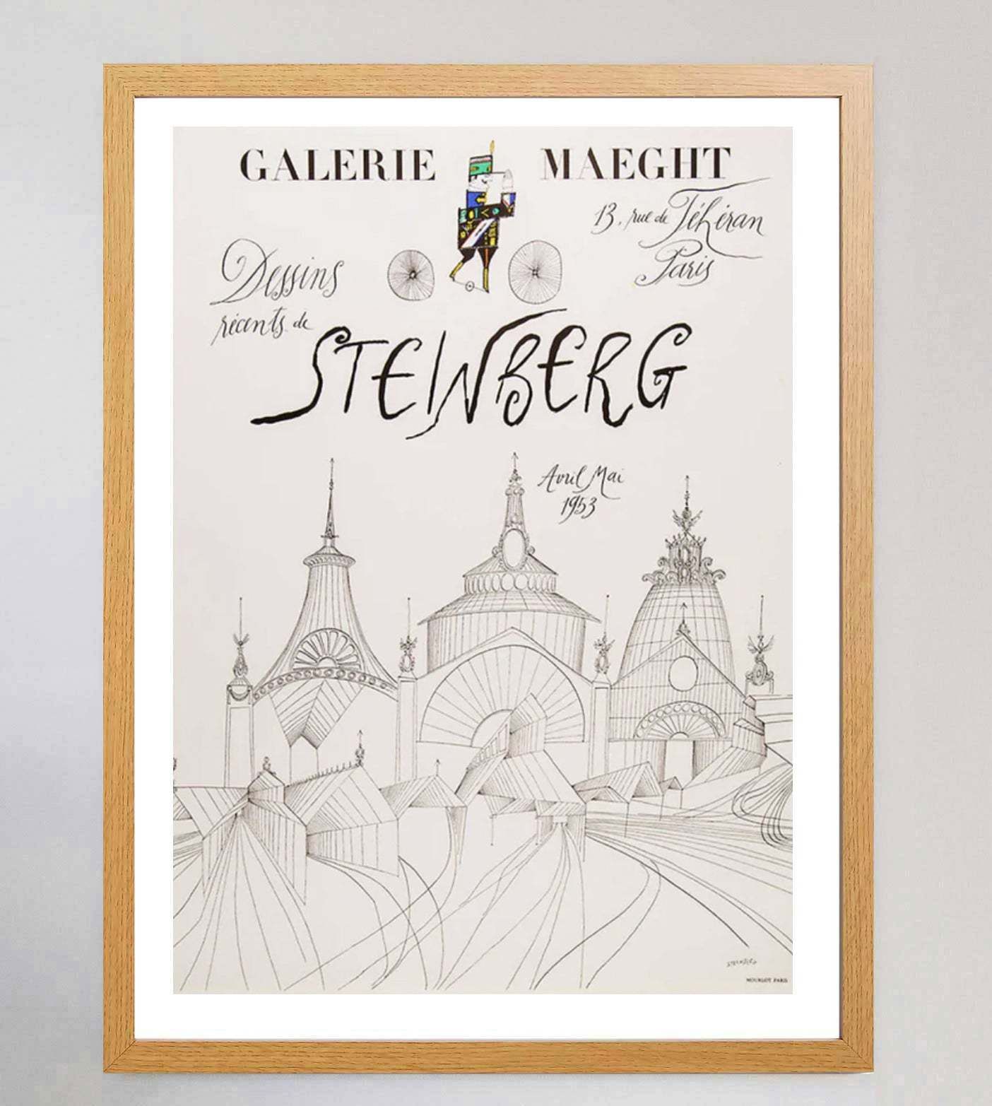 Saul Steinberg   Milan Station Original Vintage Poster photo Art