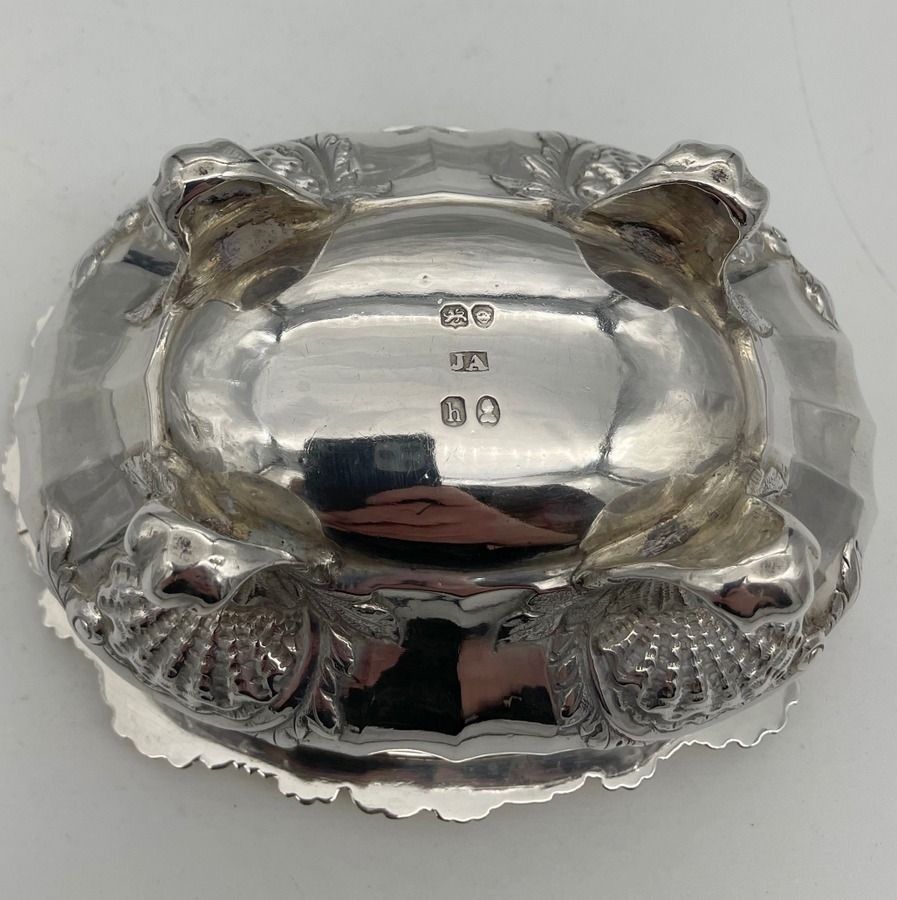 Early 19th Century Antique George IV Silver Set Four Salts London 1823 Joseph Angell photo vintage