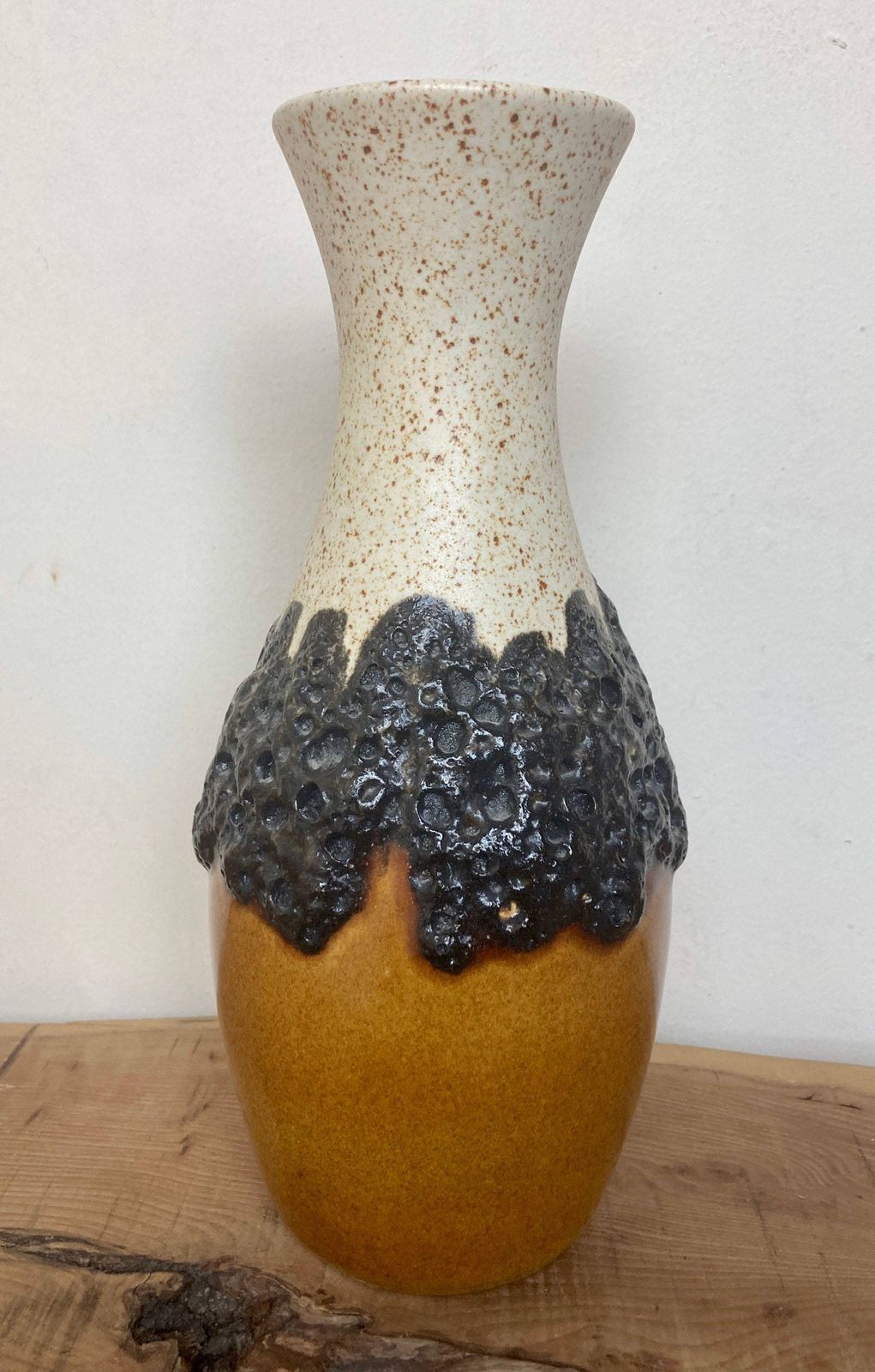 Stunning Vintage Bay Ceramics Fat Lava Glaze West Germany Collectibles Piece photo for sale