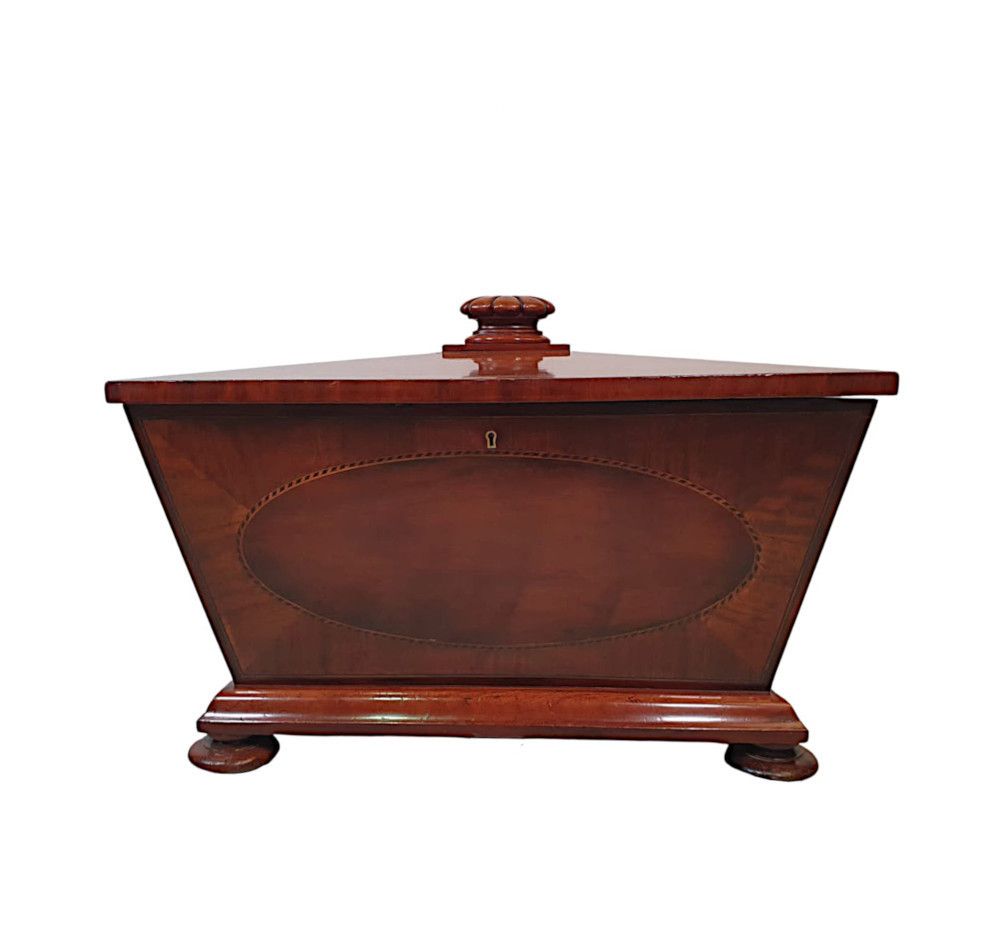 A Very Fine Late 19th Century Inlaid Cellarette By Freemans Of Norwich photo 3411.8523