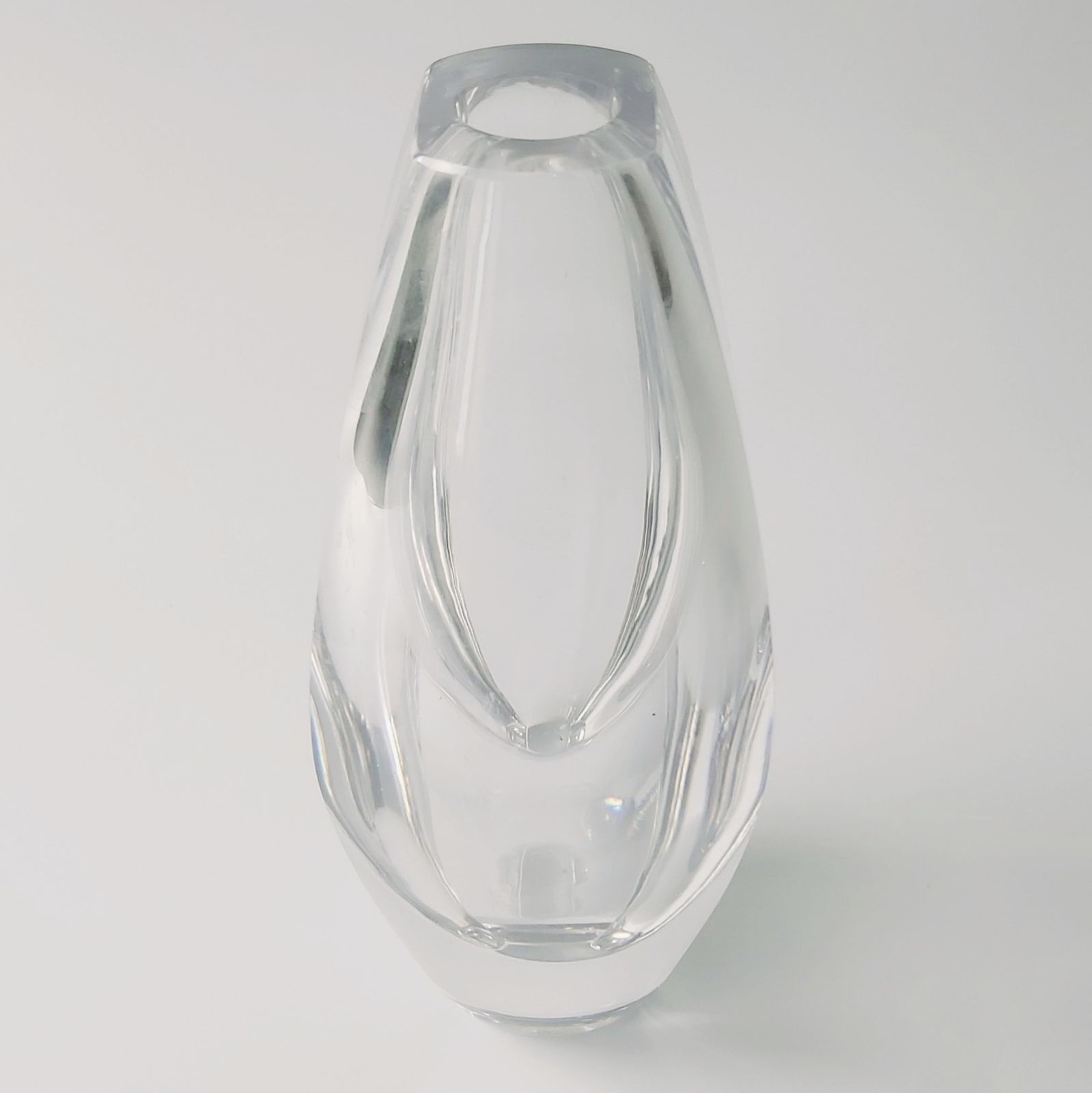 Signed Mid Century Scandinavian "Ventana" Glass Vase By Mona Morales Schildt For Kosta, Sweden, 1950s photo buy