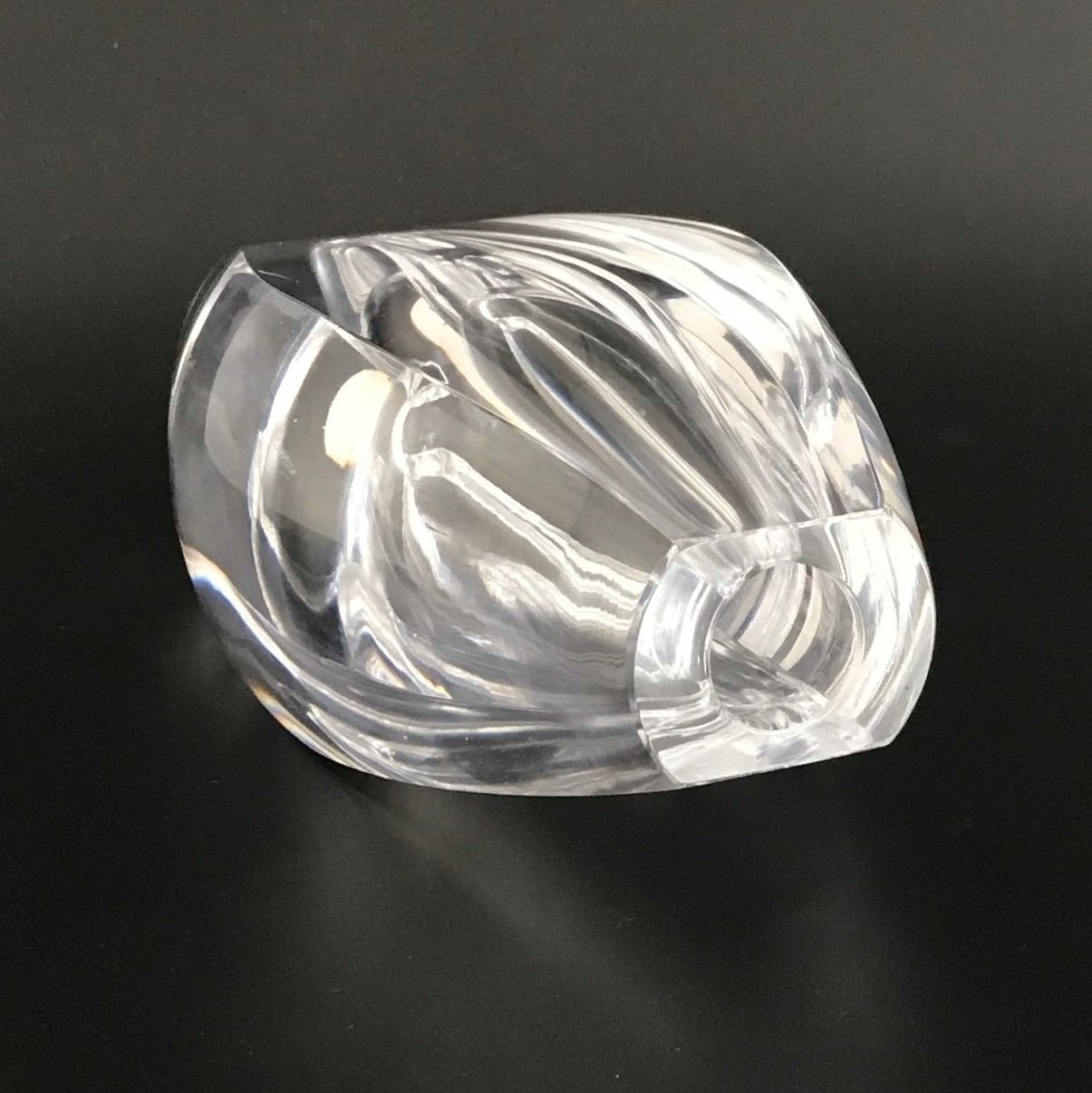 Signed Mid Century Scandinavian "Ventana" Glass Vase By Mona Morales Schildt For Kosta, Sweden, 1950s photo vintage