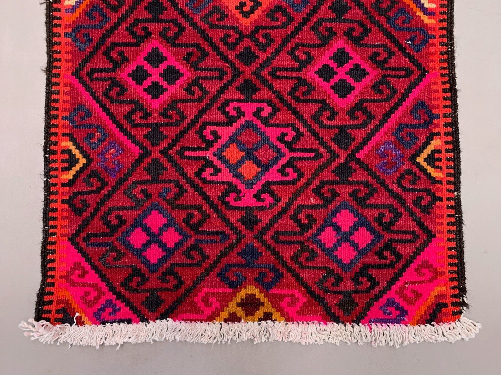Old Turkish Kilim Runner 375x82 Cm, Vintage Kelim Rug, Long And Narrow photo Textiles