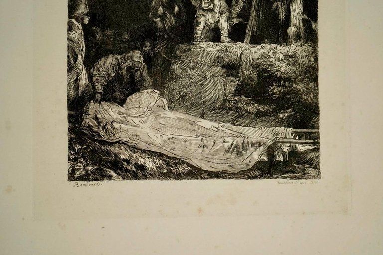 Steel Engraving From The 19th Century Of Rembrandt By Francesco Novelisme photo Art